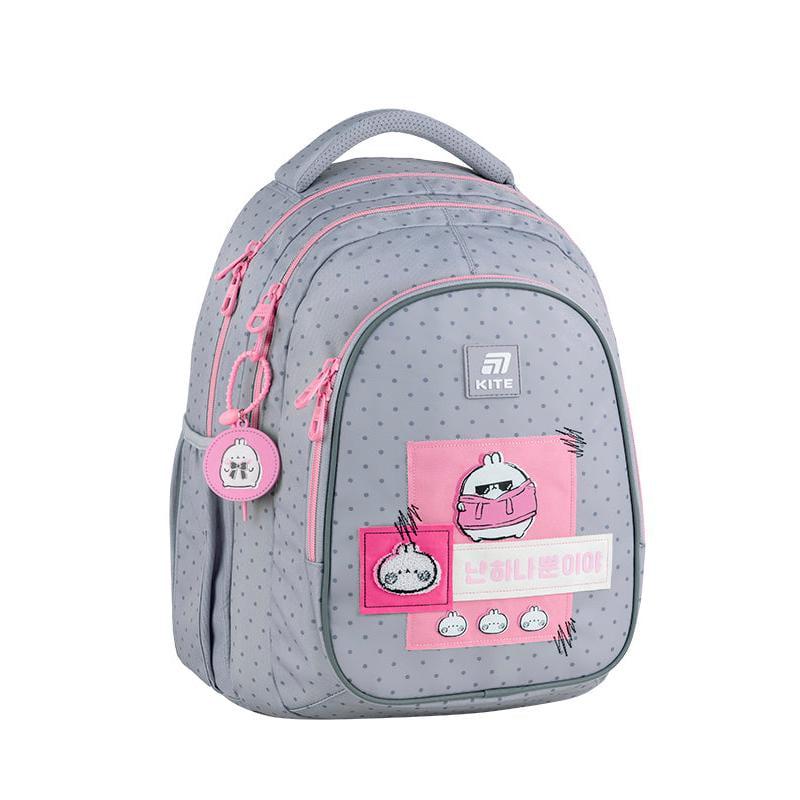 Рюкзак KITE Education teens Molang 43x33x23 см 25,5 л Серый (ML25-8001L)