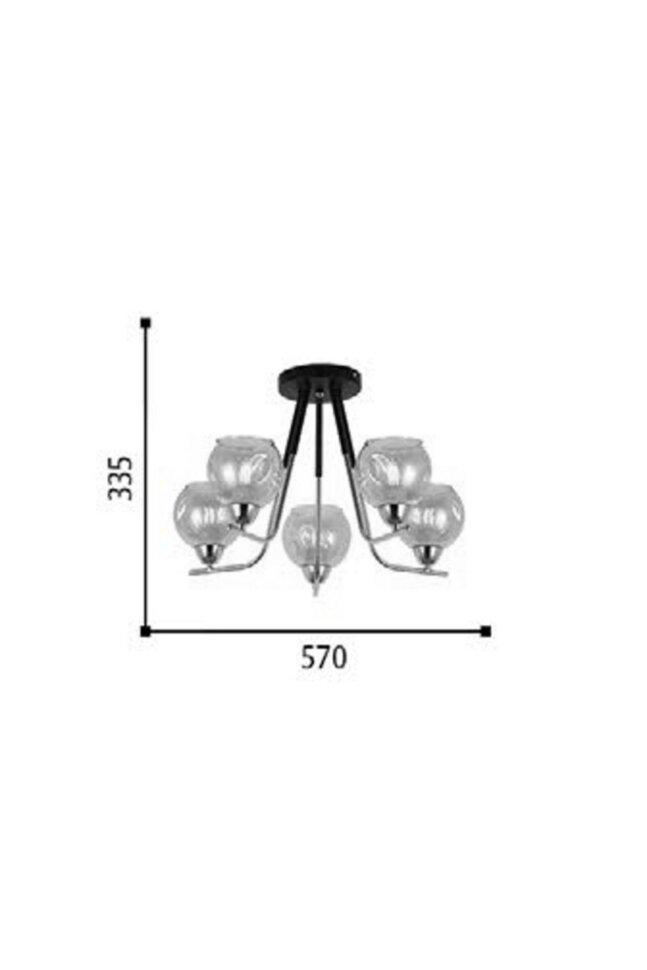 Люстра Blitz 1607 57x33,5 см Жовтий (1607-45) - фото 3