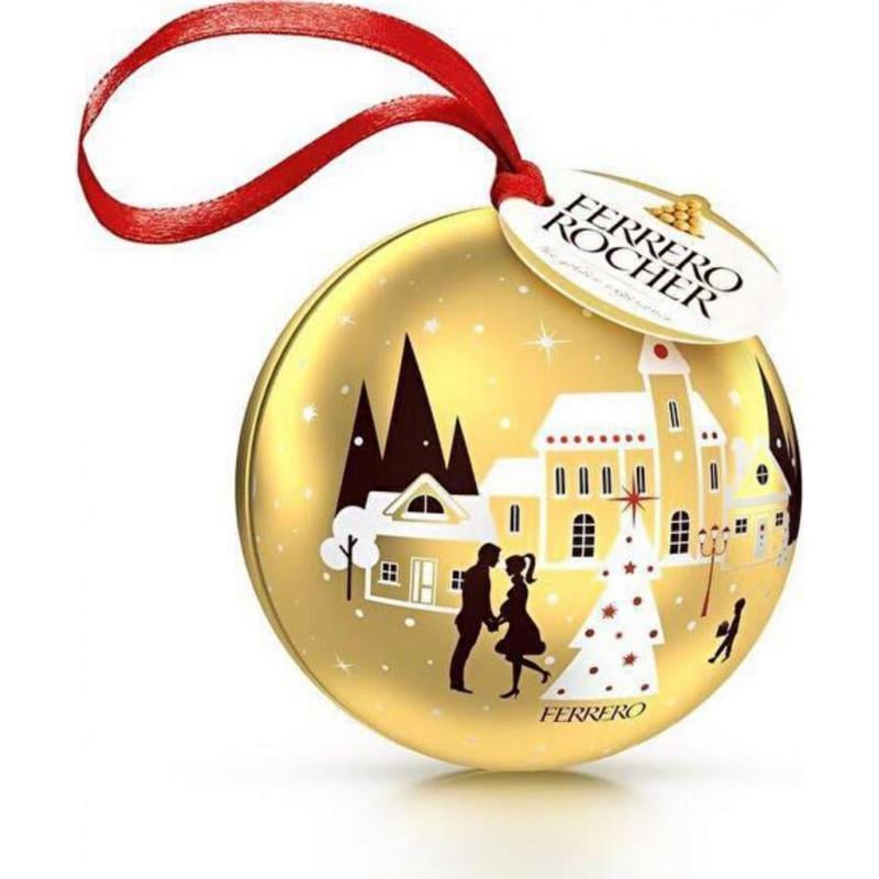 Шарик на елку с конфетами Ferrero Rocher Boule Noël 37 г (2424062525)
