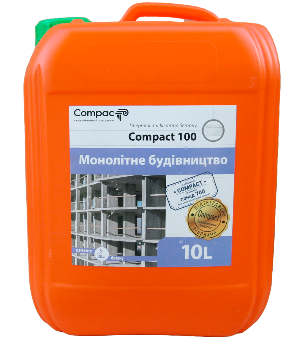 Гиперпластификатор Multichem Compact 100 Euro для бетона тротуарной плитки 10 л (011003)