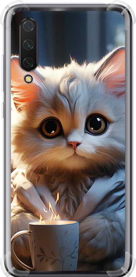 Чехол на Xiaomi Mi 9 Lite White cat (5646sp-1834-42517) Чехол на Xiaomi Mi 9 Lite White cat (5646sp-1834-42517)