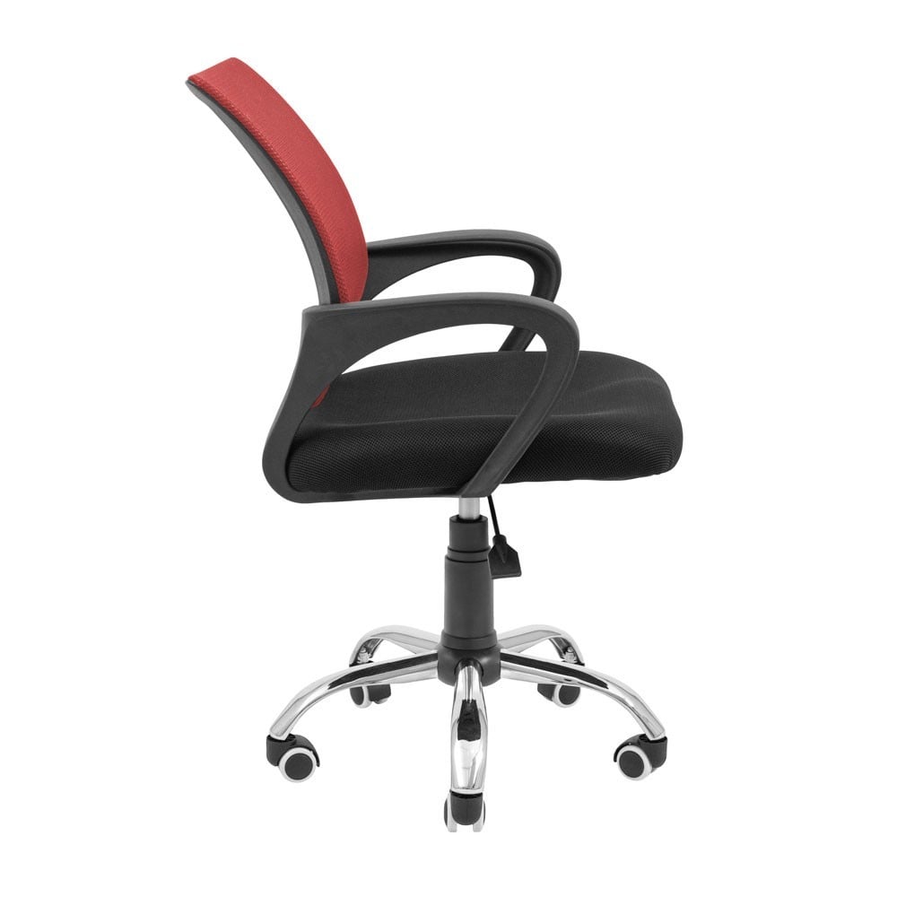 Офісне крісло Richman Spider Piastra Хром Чорно-червоний - фото 3