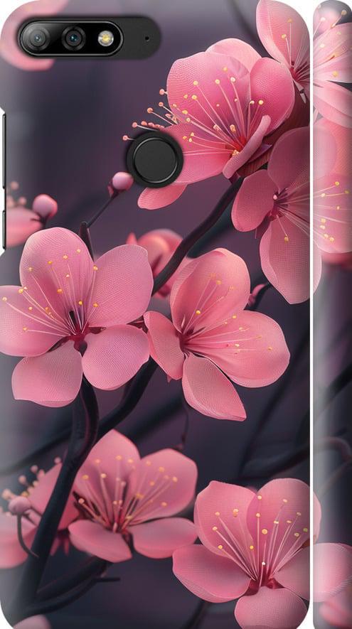 Чехол на Huawei Honor 7C Pro Пурпурная сакура (6075m-2070-42517)