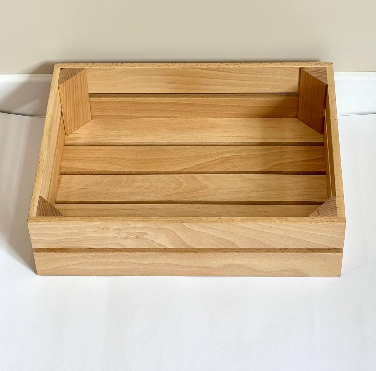 Ящик для зберігання дерев'яний з ясею 40х30х11 см (18729242) - фото 4 Ящик для зберігання дерев'яний з ясею 40х30х11 см (18729242) - фото 4