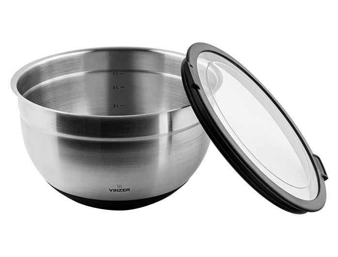 Миска с крышкой кухонная VINZER 4 л. (50344) - фото 2 Миска с крышкой кухонная VINZER 4 л. (50344) - фото 2