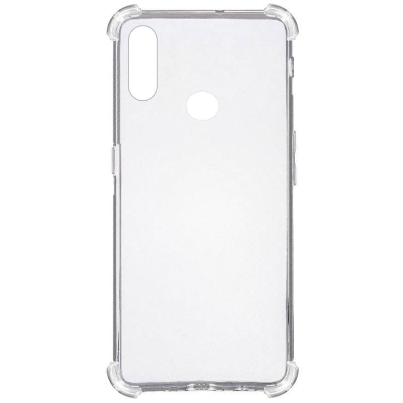 Противоударный TPU чехол GETMAN Ease logo усиленные углы для Samsung Galaxy A10s Бесцветный (прозрачный)