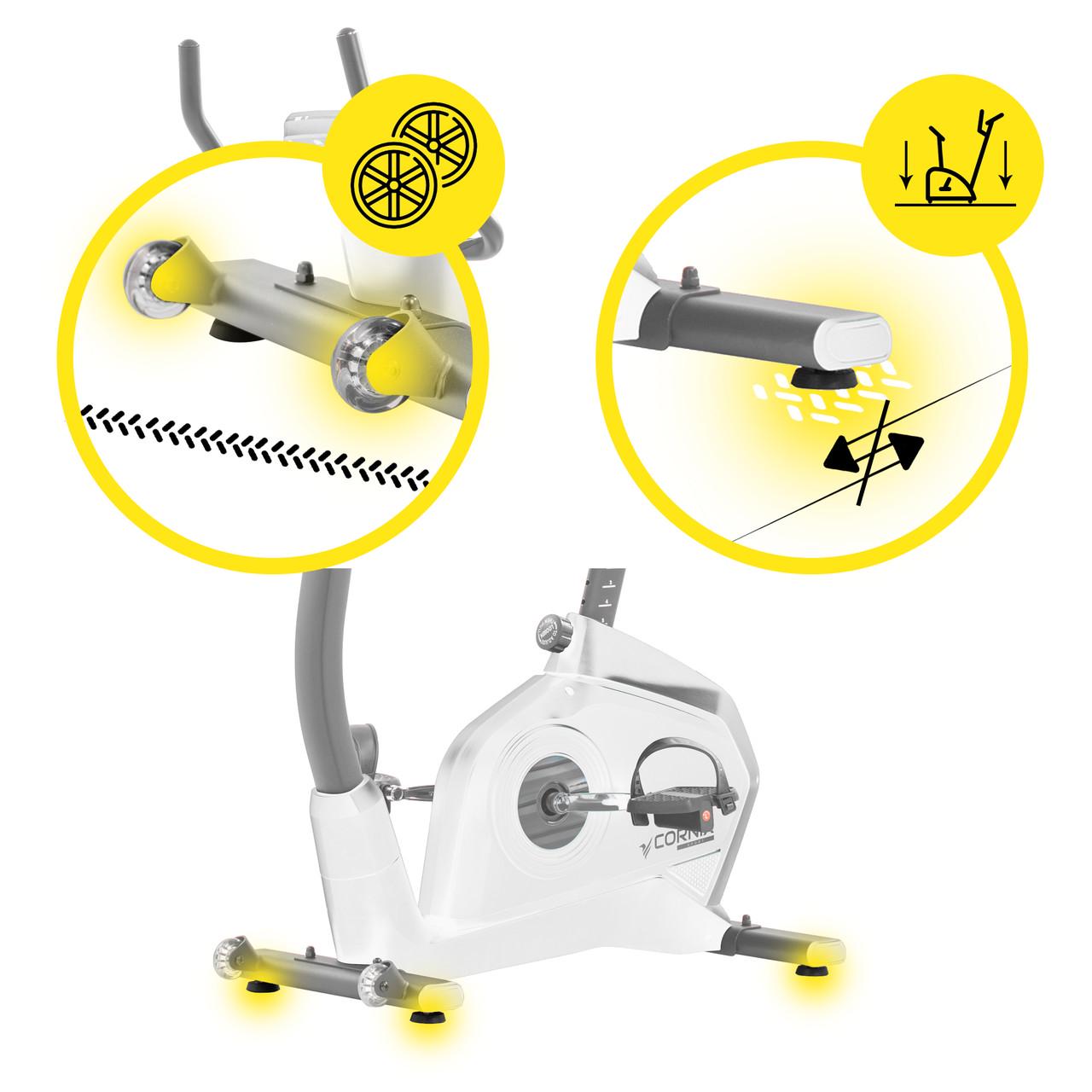 Велотренажер электромагнитный Cornix Amber White/Grey (2670212072) - фото 5 Велотренажер электромагнитный Cornix Amber White/Grey (2670212072) - фото 5