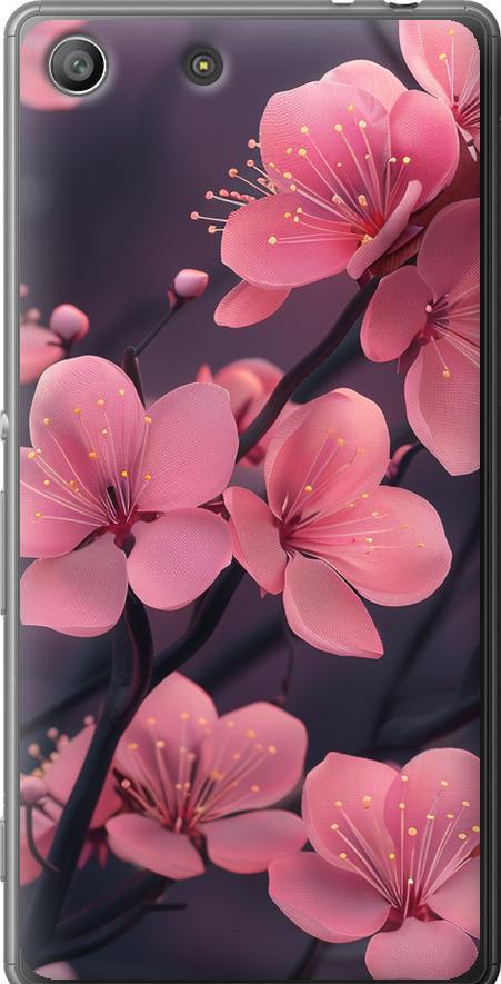 Чехол на Sony Xperia M5 E5633 Пурпурная сакура (6075u-217-42517)