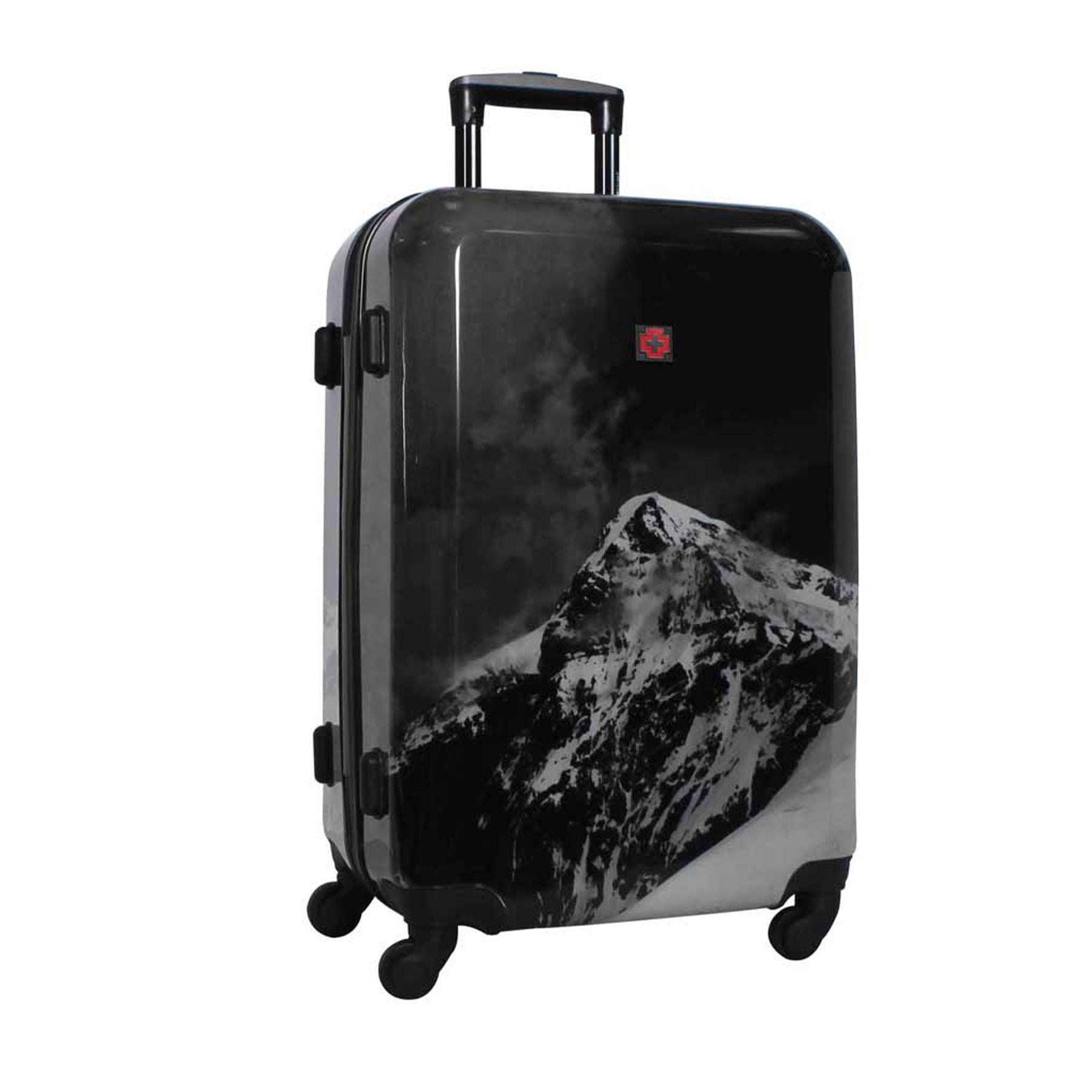 Чемодан малый под ручную кладь Swissbrand Verbier поликарбонат S Black (SWB LHVER001S)