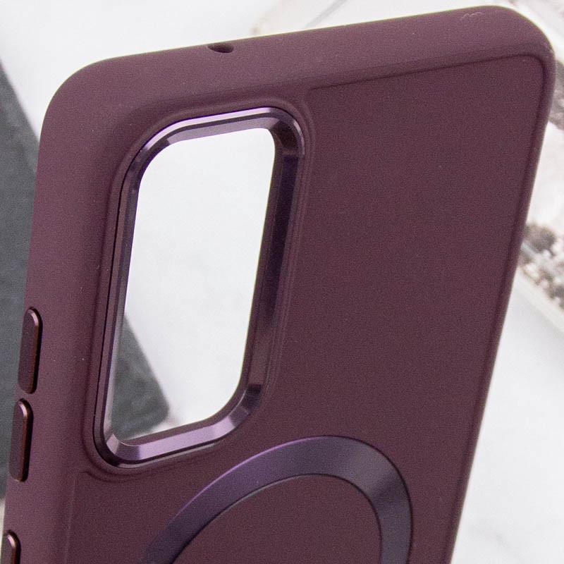 Протиударний TPU Чохол Bonbon Metal Style with MagSafe для Samsung Galaxy S20 FE Бордовий / Plum - фото 5