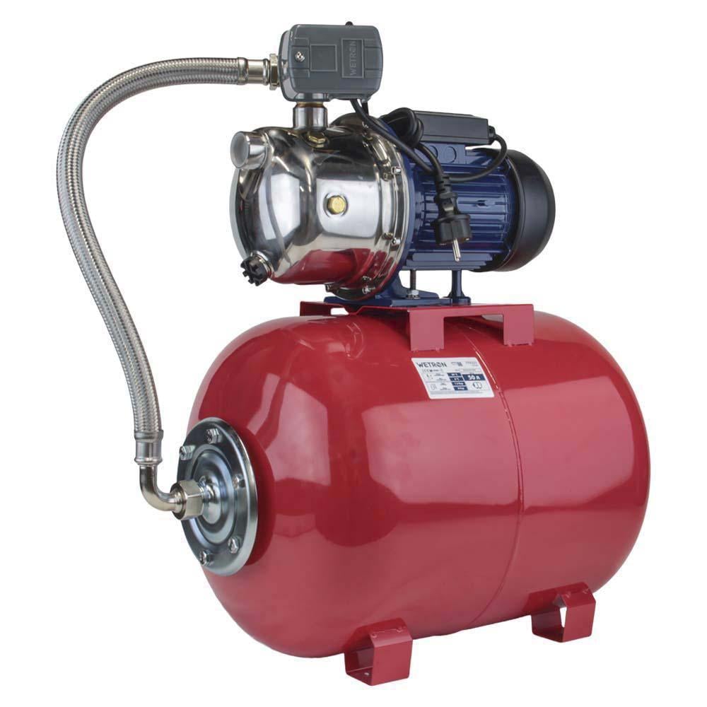 Станция Wetron 1,1 кВт Hmax 48 м Qmax 60 л/мин 50 л (775054/50)