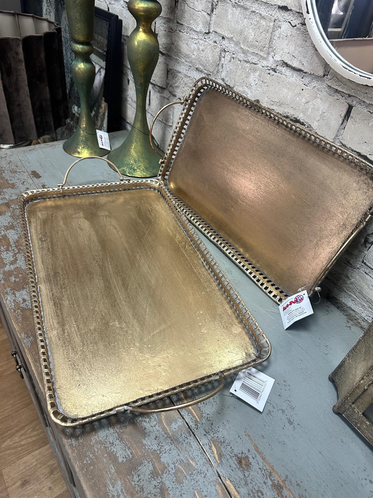 Набір таць декоративних 2 шт. 7x61x32,5/7x55x27 см (166648) - фото 5 Набір таць декоративних 2 шт. 7x61x32,5/7x55x27 см (166648) - фото 5