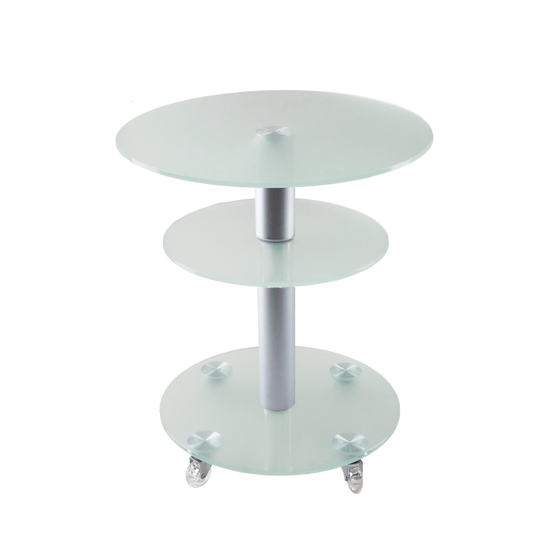 Стол журнальный стеклянный Commus Bravo Standart K sss-alm60 Белый (444420262) Стол журнальный стеклянный Commus Bravo Standart K sss-alm60 Белый (444420262)