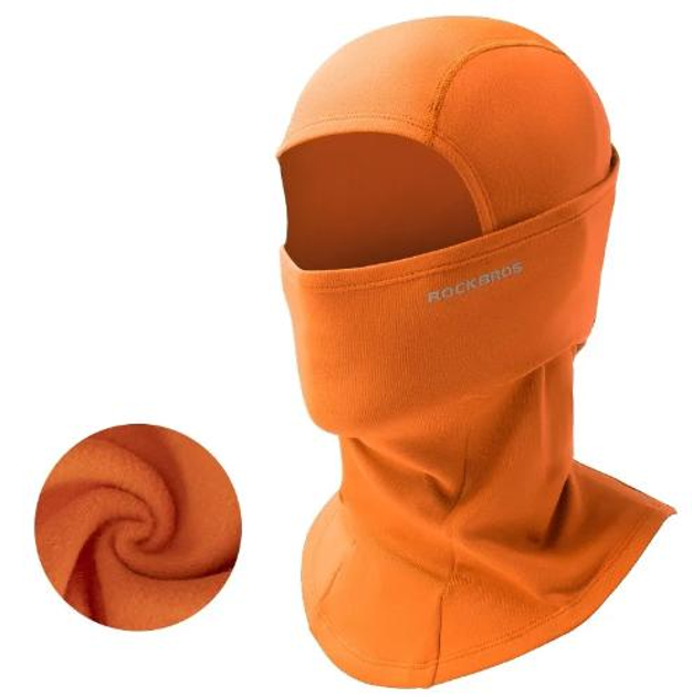 Балаклава зимова термо ROCKBROS LF7345BK One size Помаранчевий (626289353) - фото 2 Балаклава зимова термо ROCKBROS LF7345BK One size Помаранчевий (626289353) - фото 2