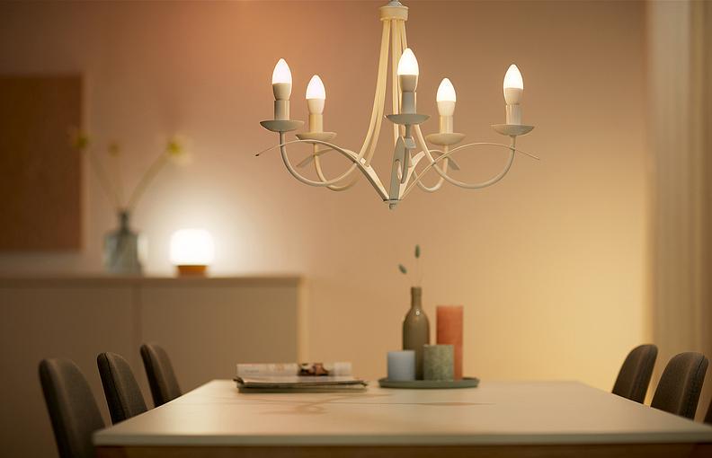 Лампа умная WiZ E14 4,9W 40W 400Lm C37 2700-6500K Wi-Fi (ERC-929002448702) - фото 3