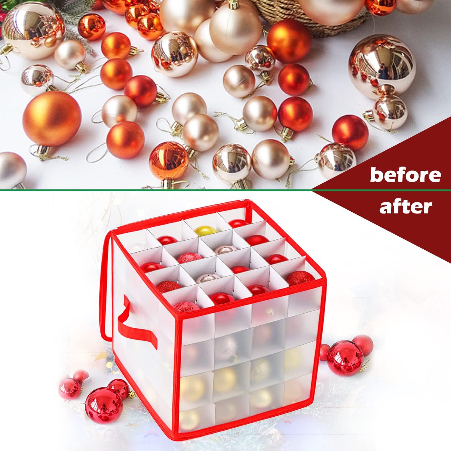 Органайзер для новорічних іграшок до 7,5 см 64 комірки (20298) - фото 3