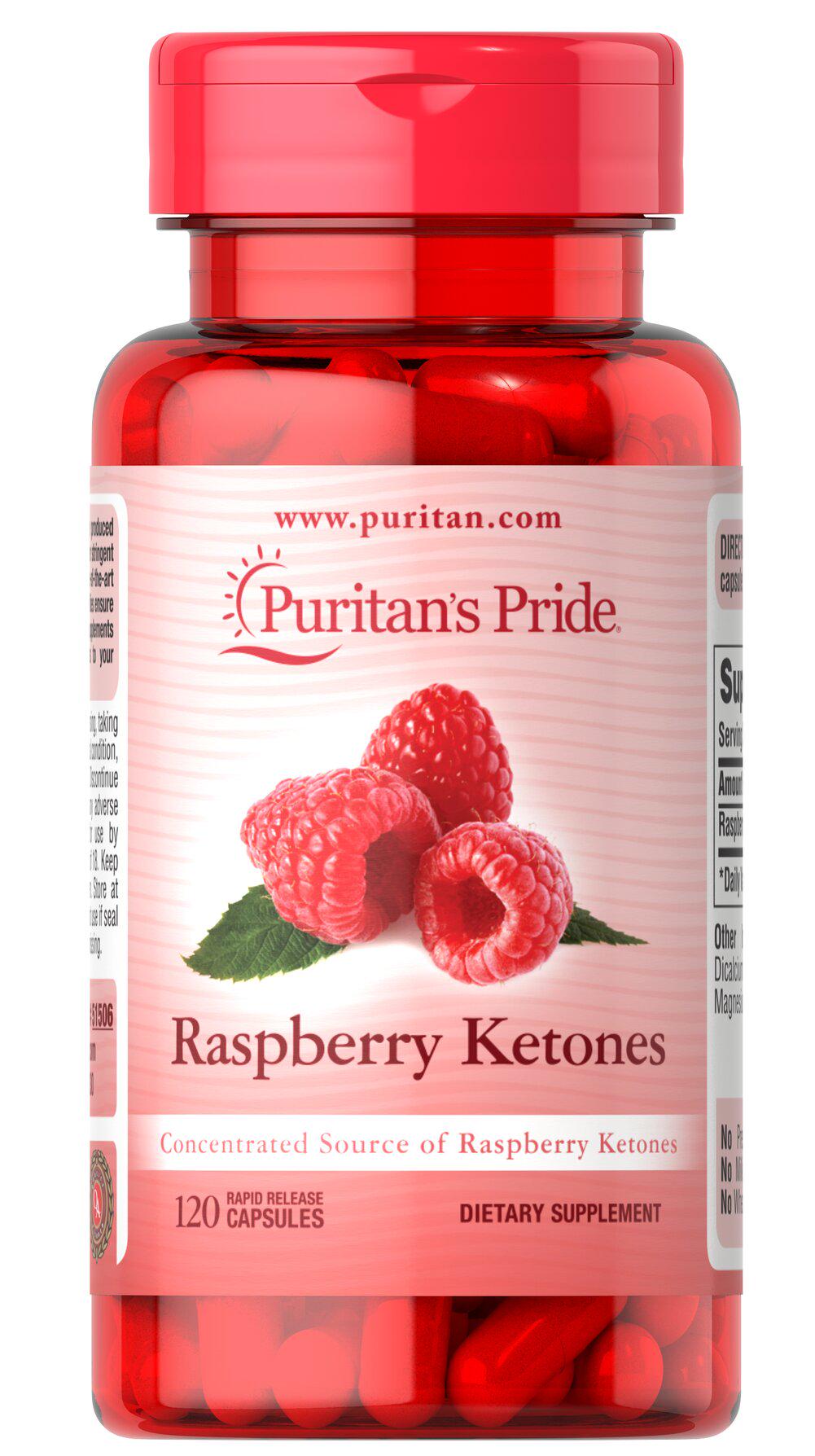 Экстракт для похудения Puritan's Pride Raspberry Ketones 100 мг 120 Caps