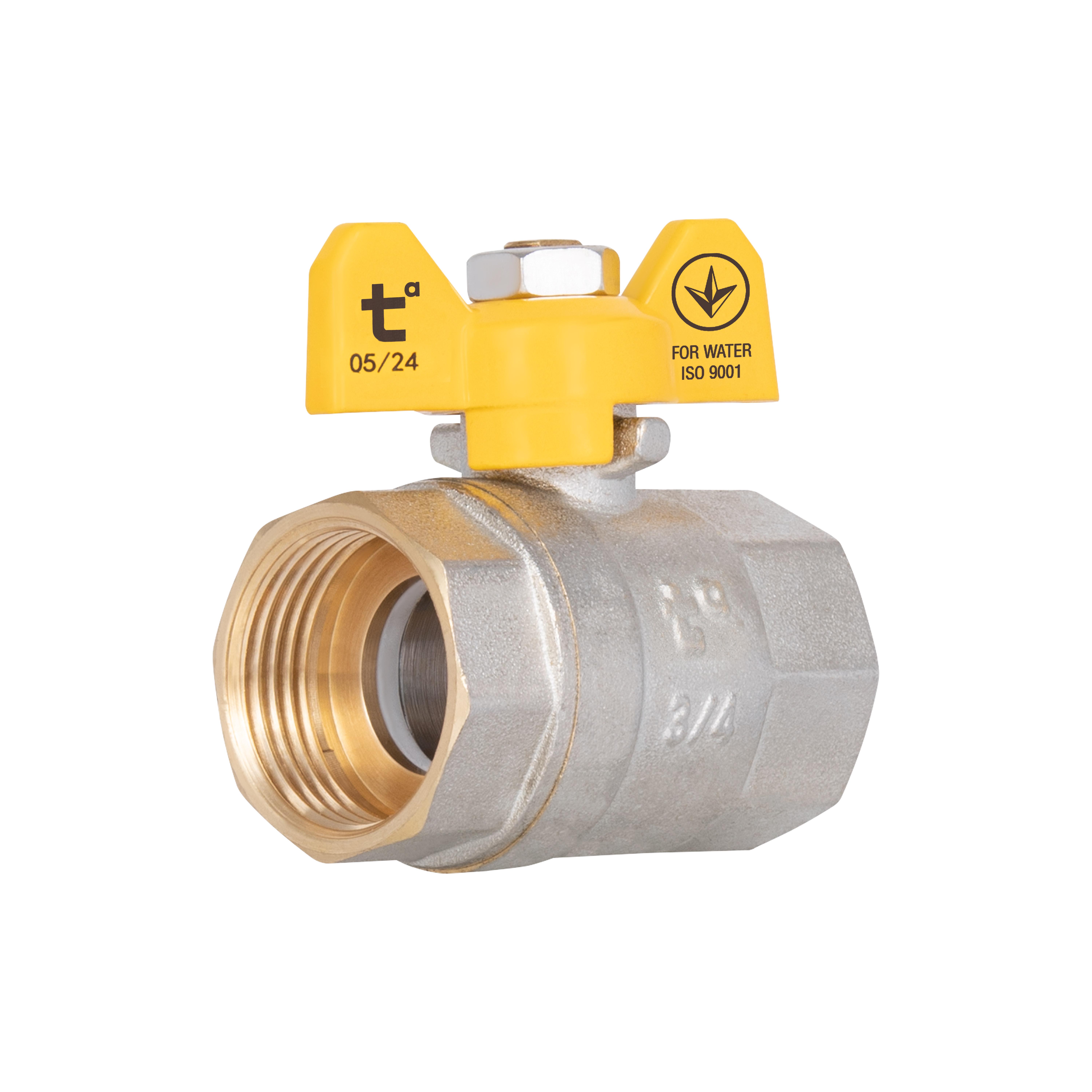 Кран шаровой Thermo Alliance Base 3/4" ВР для газа бабочка (SD602G20)