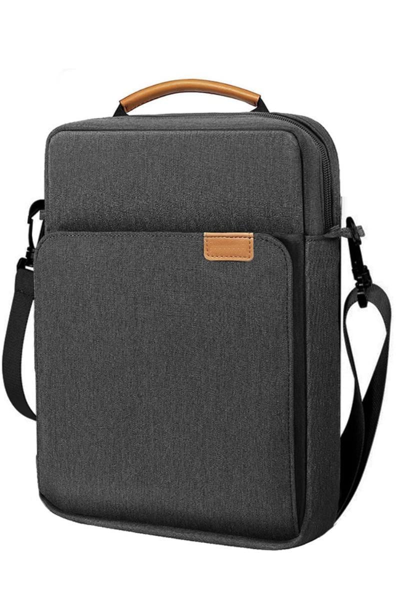 Сумка-чохол через плече для планшета iPad для ноутбука макбука MacBook Air/Pro M1 M2 М3 13.3" -14.2" Темно-сірий (23970343)
