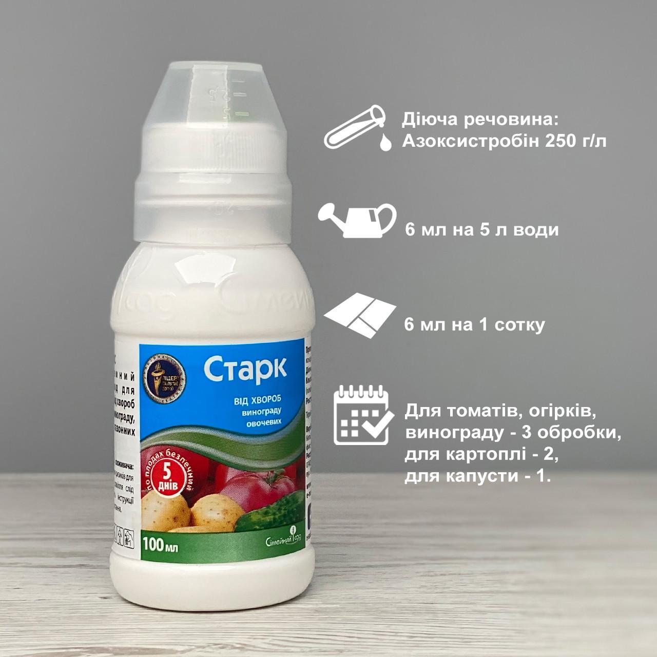 Фунгицид Семейный сад Старк 100 мл (648) - фото 2 Фунгицид Семейный сад Старк 100 мл (648) - фото 2