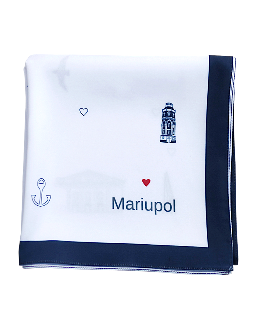 Хусточка Мій Маріуполь жіноча SOFT25 біла One size Хусточка Мій Маріуполь жіноча SOFT25 біла One size