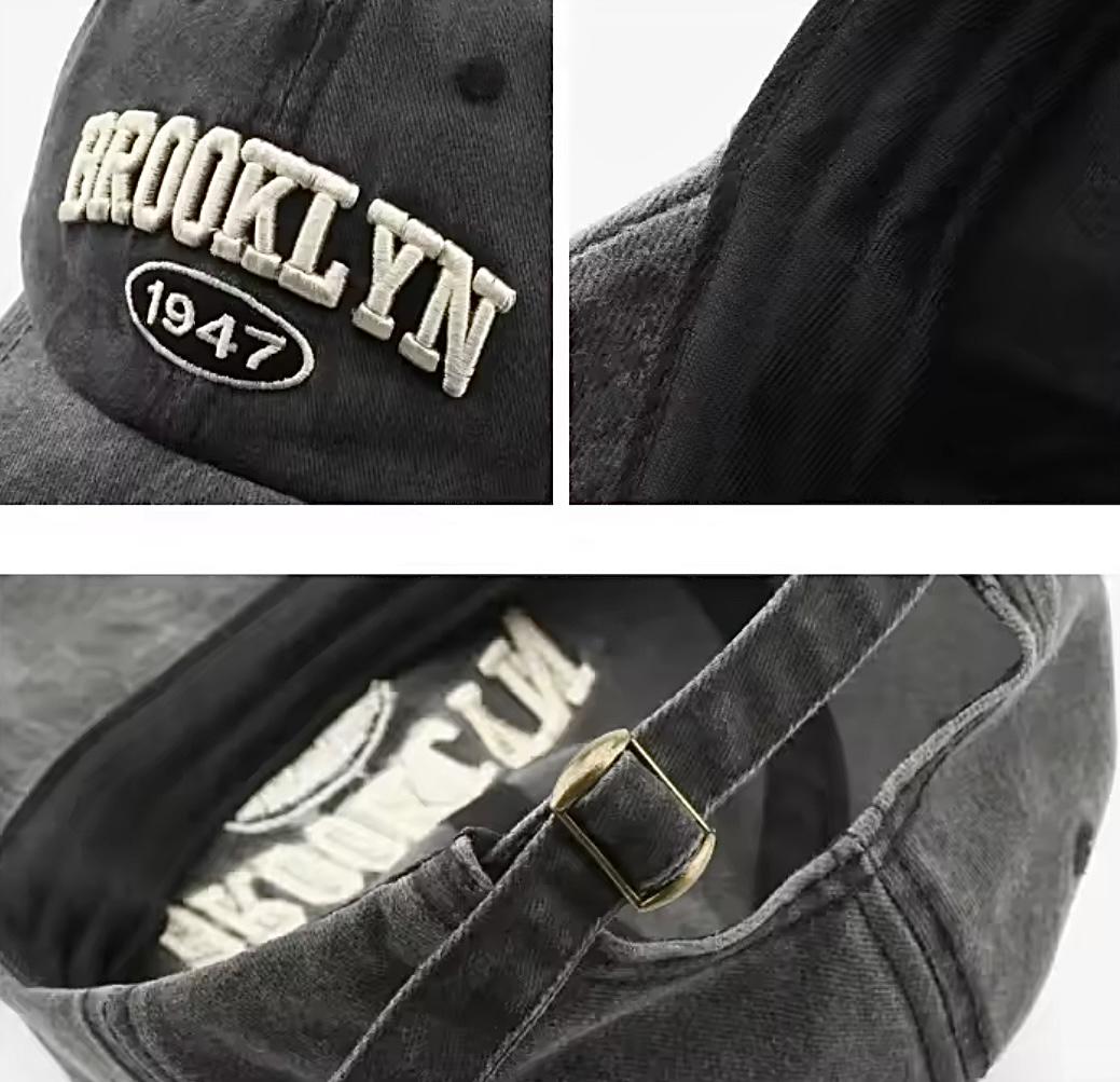 Кепка унісекс Wuke логотип Brooklyn 1947 з вигнутим козирком One size Чорний (B737) - фото 3 Кепка унісекс Wuke логотип Brooklyn 1947 з вигнутим козирком One size Чорний (B737) - фото 3