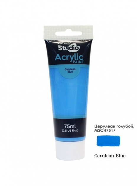 Краска акриловая Mont Marte Studio 75 мл Церулиан