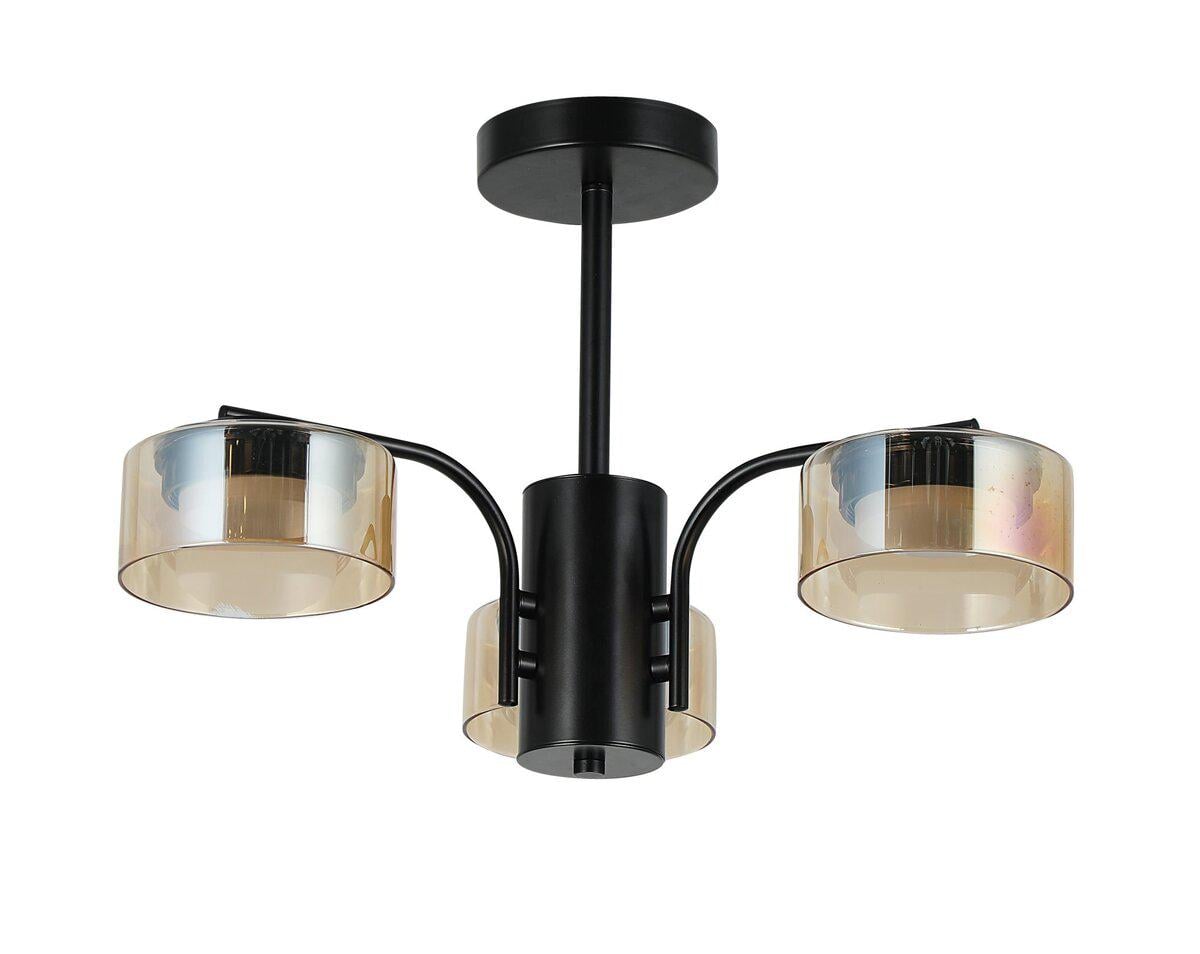 Люстра потолочная Light House SRS-20867/3 плафон коричневый Черный