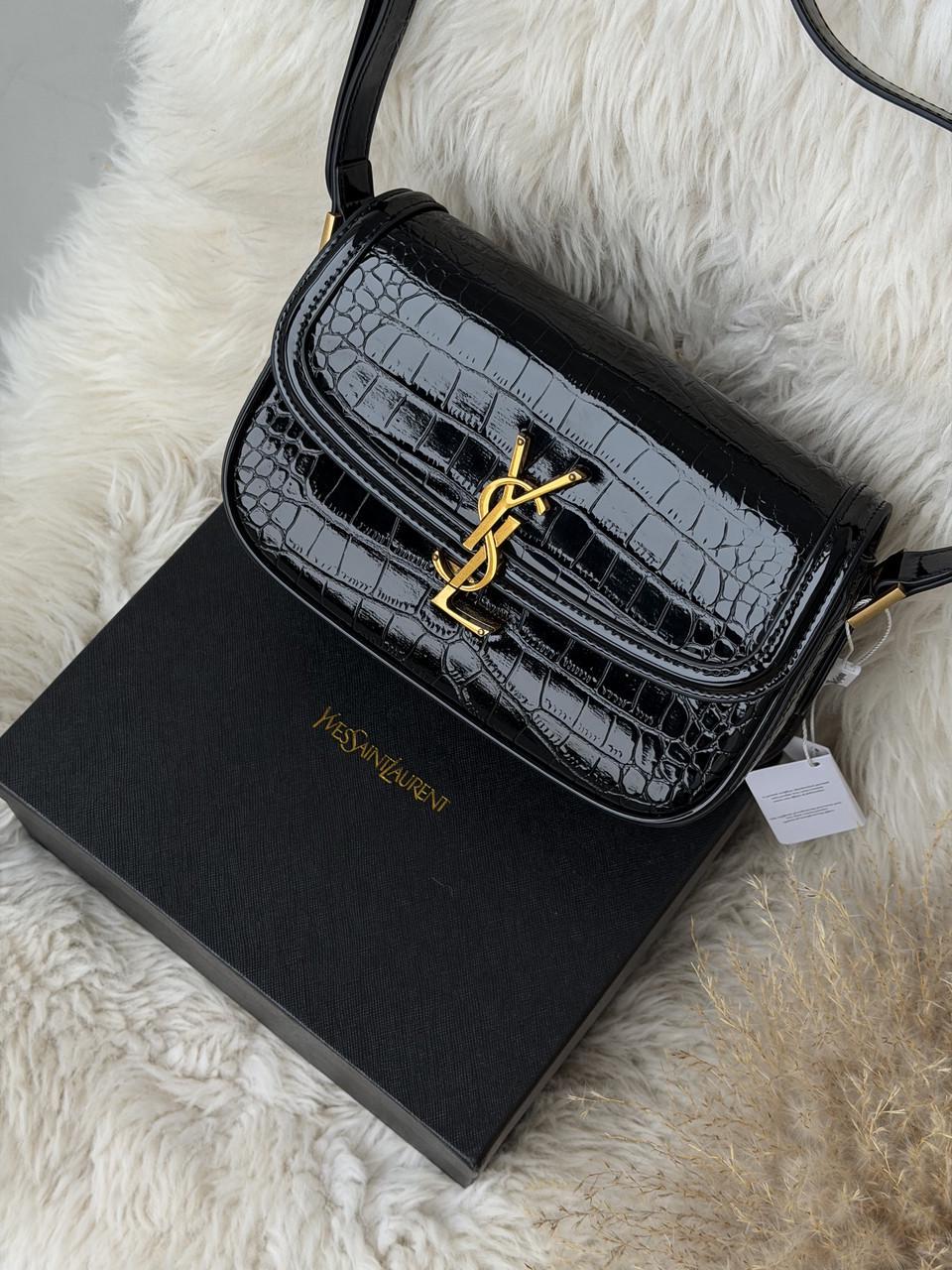 Сумка-клатч женская Yves Saint Laurent Solferino medium leather shoulder bag YSL рептилия Черный (2854984311) Сумка-клатч женская Yves Saint Laurent Solferino medium leather shoulder bag YSL рептилия Черный (2854984311)