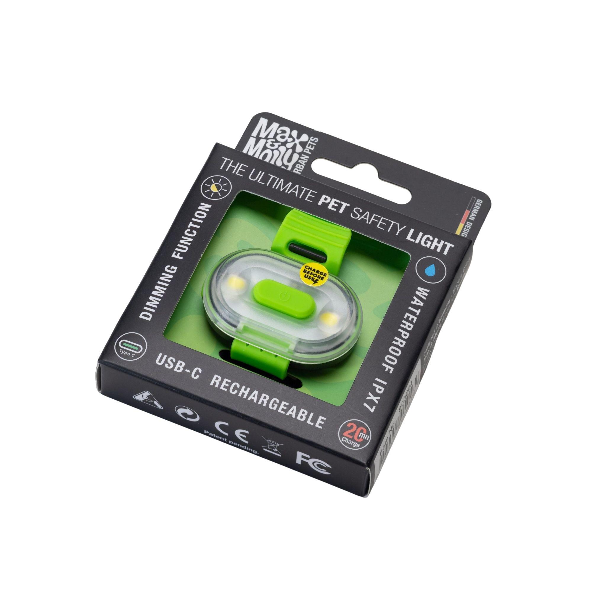 Фонарик на ошейник для собак Max&Molly Matrix Ultra LED Safety/Cube светодиодный Зеленый (24763193) - фото 7 Фонарик на ошейник для собак Max&Molly Matrix Ultra LED Safety/Cube светодиодный Зеленый (24763193) - фото 7