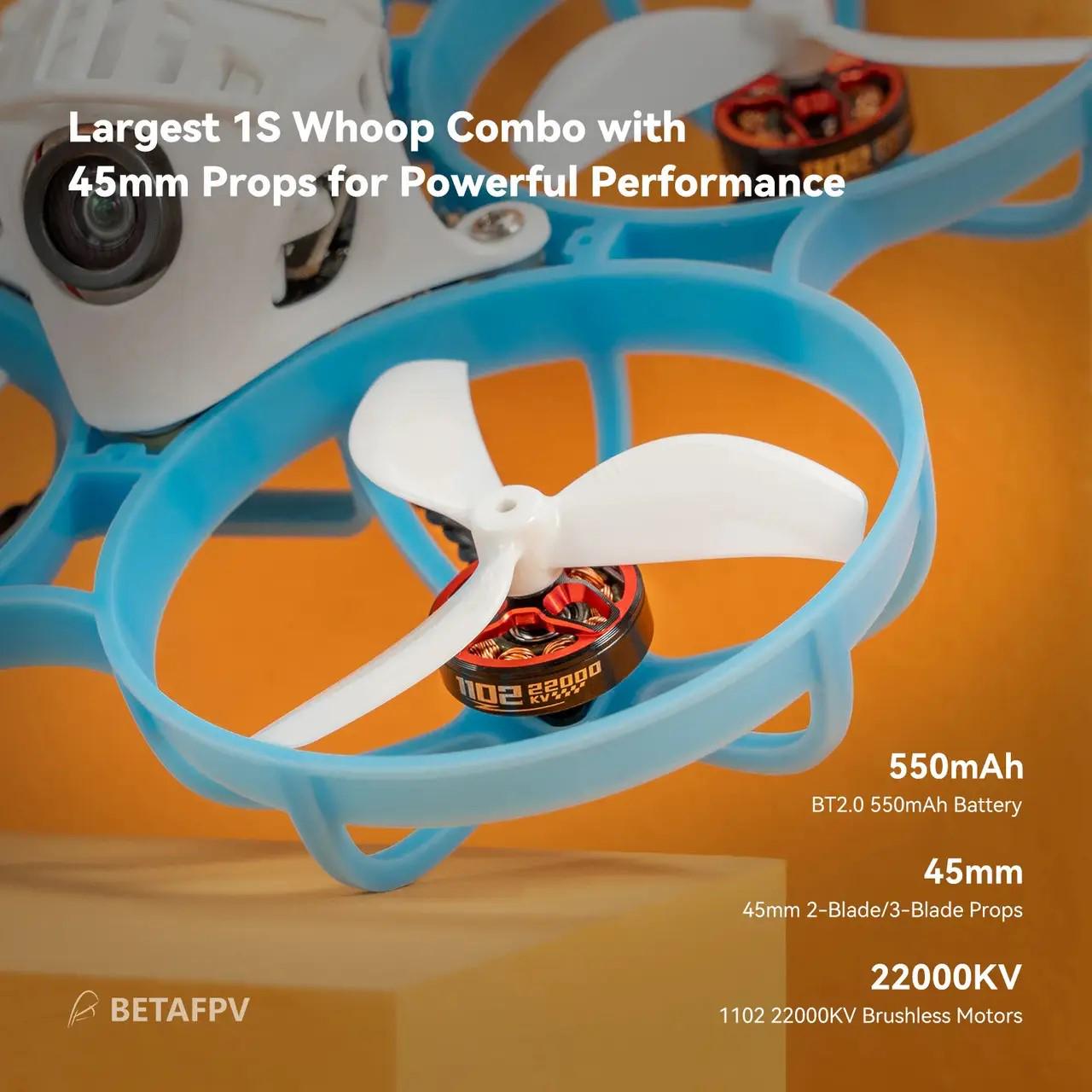 Квадрокоптер Fpv дрон BETAFPV Meteor75 Pro ELRS 2.4G 2battery Brushless Whoop Quadcopter (14685625) - фото 10