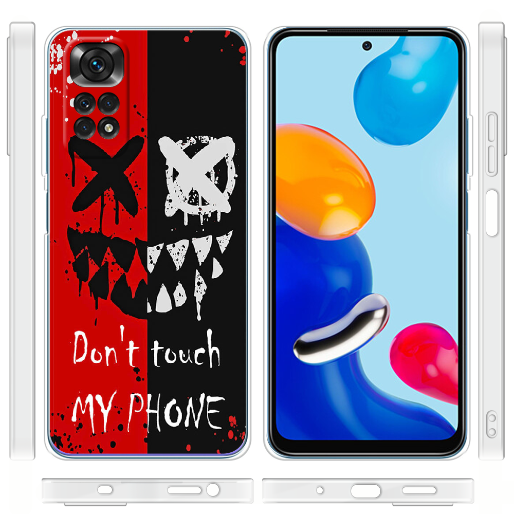 Чехол BoxFace Xiaomi Redmi Note 11 Global Version Bad Smile Прозрачный силикон (44124-up2468-44124) - фото 3