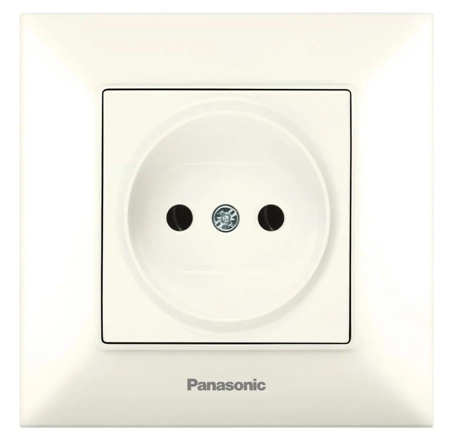 Розетка без заземлення Panasonic Arkedia Slim WNTC02012BG-UA Кремовий