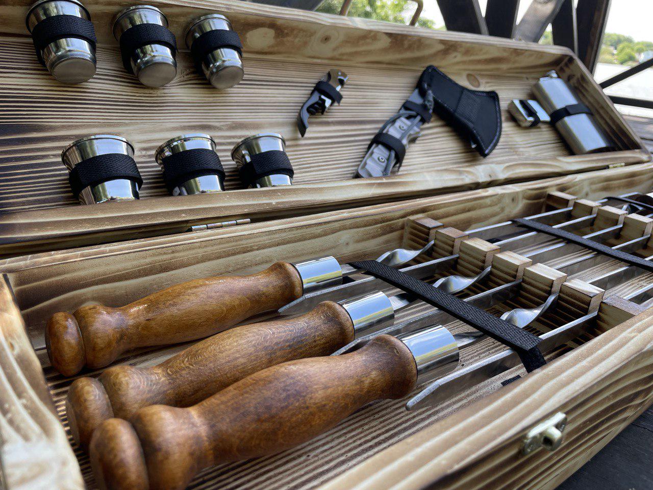 Набір шампурів 3 для шашлику (Україна 3) - фото 7 Набір шампурів 3 для шашлику (Україна 3) - фото 7