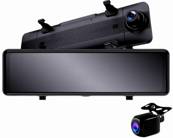 Видеорегистратор DVR C109 10,26" 2 камеры BT/FM-transmit/AUX/Android Auto/CarPlay (24240143) - фото 6