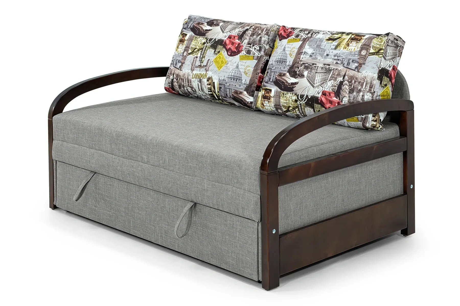 Диван-крісло Селін-80 88х97 см Світло-сірий (28118869) - фото 1 Диван-крісло Селін-80 88х97 см Світло-сірий (28118869) - фото 1