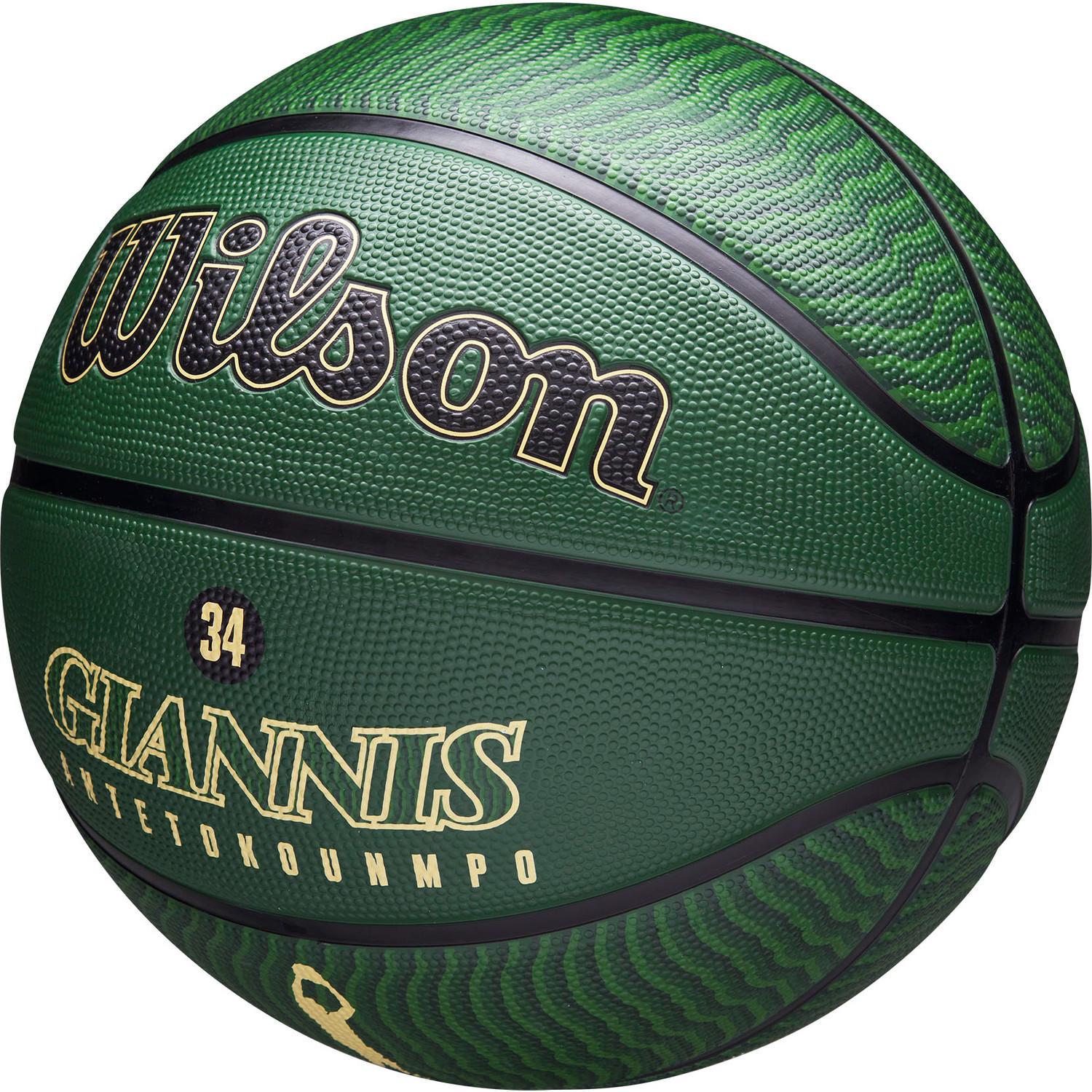 М'яч баскетбольний Wilson NBA PLAYER ICON OUTDOOR BSKT GIANNIS р. 7 Зелений (WZ4006201XB7 7) - фото 6 М'яч баскетбольний Wilson NBA PLAYER ICON OUTDOOR BSKT GIANNIS р. 7 Зелений (WZ4006201XB7 7) - фото 6