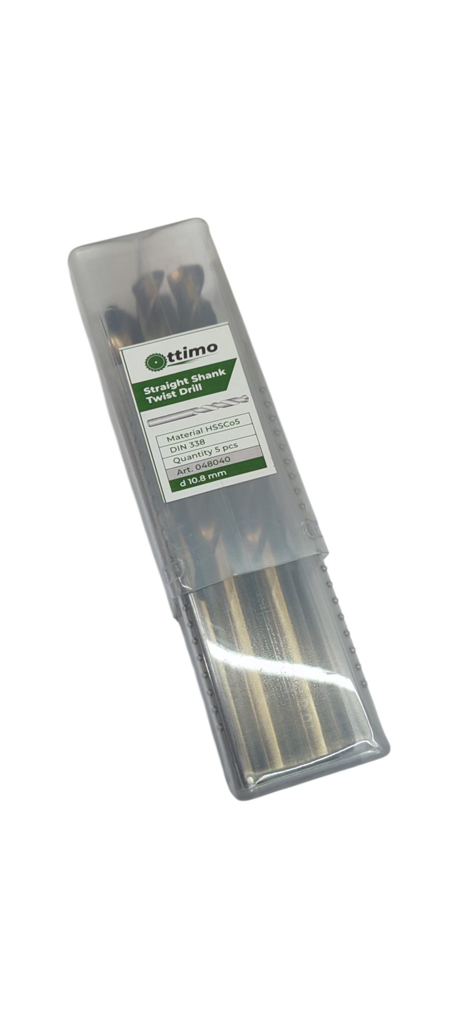Свердло OTTIMO ц/х ф Р6М5К5 шліфоване А1 10,8 мм (048040) - фото 2 Свердло OTTIMO ц/х ф Р6М5К5 шліфоване А1 10,8 мм (048040) - фото 2