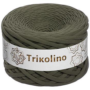 Пряжа трикотажная Trikolino 7-9 мм 100 м Хаки