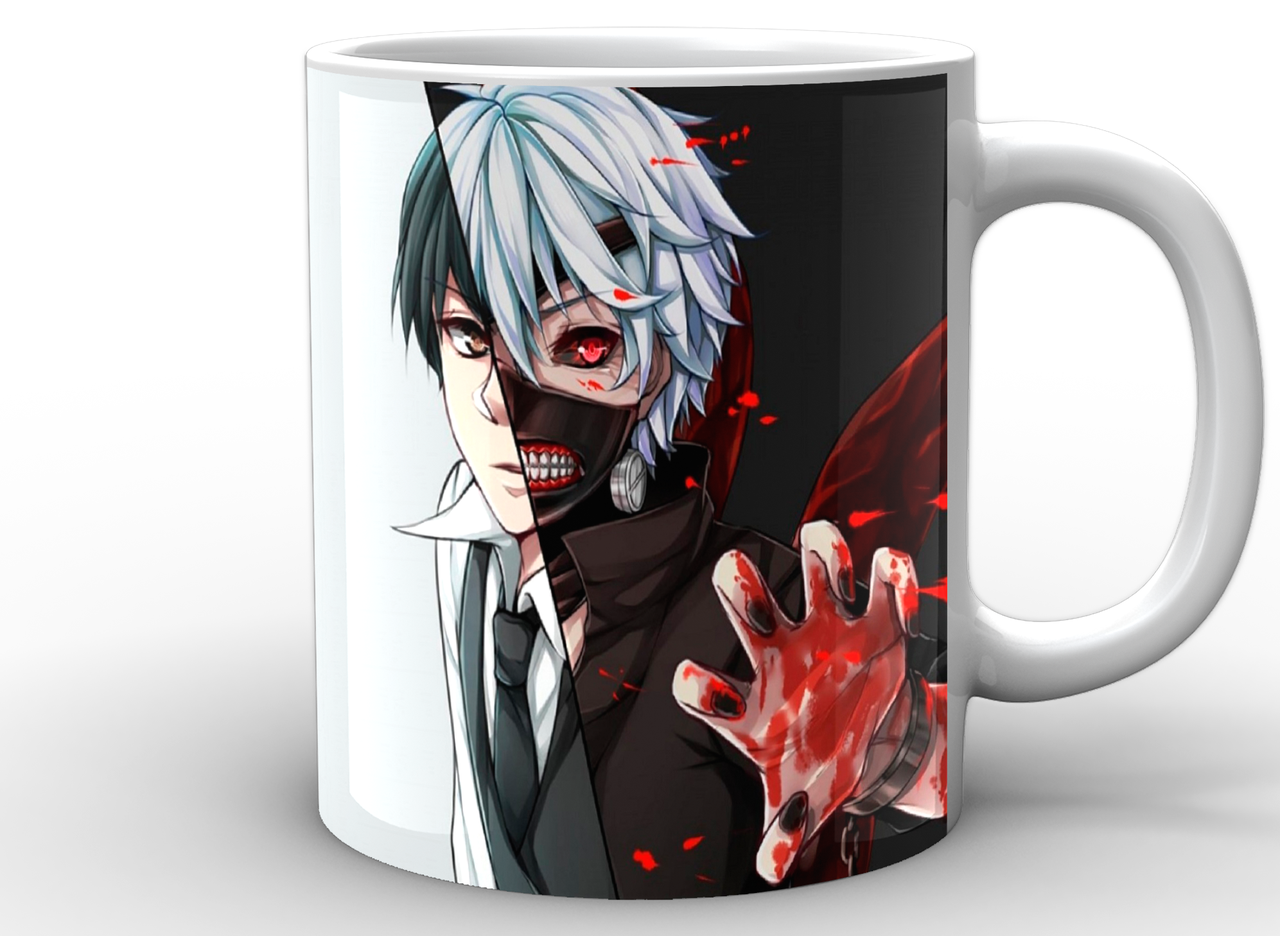 Чашка Gee! Tokyo Ghoul Токийский гуль Кен Канеки Белый TG.02.019