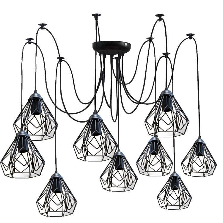 Люстра MSK ELECTRIC Milan паук 9 плафонов (NL 538-9)