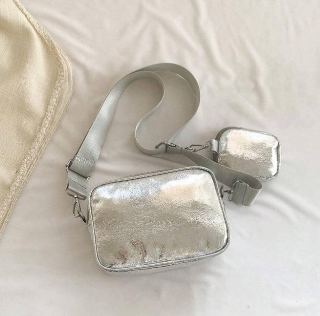 Женская сумка 9137 кросс-боди Серый