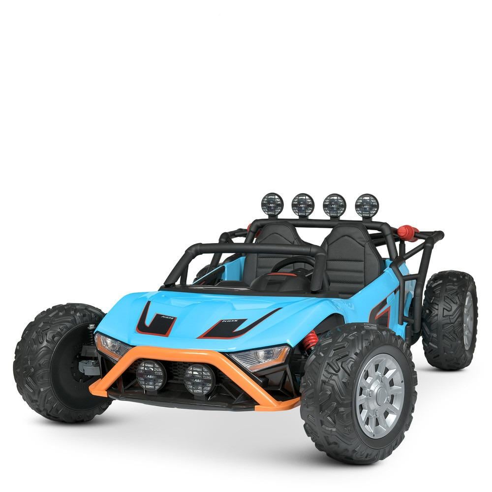 Детский электромобиль Bambi Racer JS3168EBLR-4/24V двухместный Голубой