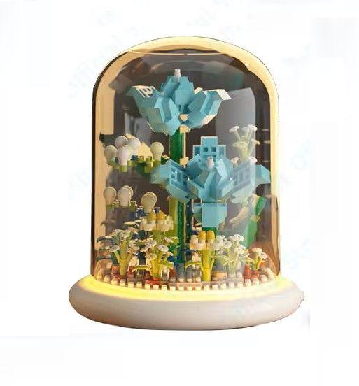 Конструктор LOZ Blue LOVER Цветы в колбе с подсветкой 570 деталей (369)