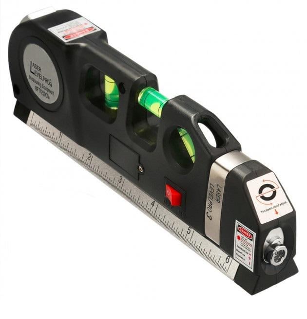 Лазерный уровень нивелир Fixit Laser Level PR0 3 с рулеткой