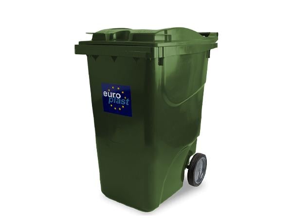 Сміттєвий бак 112 пластиковий 360 л Зелений (30358035)