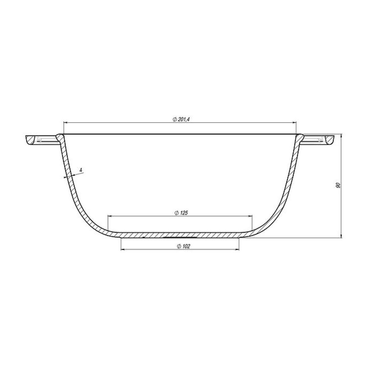 Котелок чугунный Maysternya с чугунной крышкой 2 л Черный (Т401С1) - фото 2 Котелок чугунный Maysternya с чугунной крышкой 2 л Черный (Т401С1) - фото 2