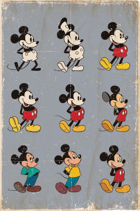 Постер плакат Микки Маус Эволюция/Mickey Mouse Evolution 61x91,5 см Постер плакат Микки Маус Эволюция/Mickey Mouse Evolution 61x91,5 см