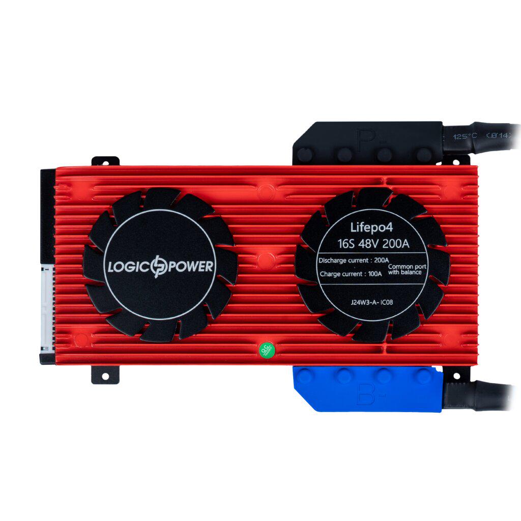 Система управління АКБ LogicPower LP LifePO4 BMS з вбудованим балансиром 48V 16S 200/100A (28798451) Система управління АКБ LogicPower LP LifePO4 BMS з вбудованим балансиром 48V 16S 200/100A (28798451)