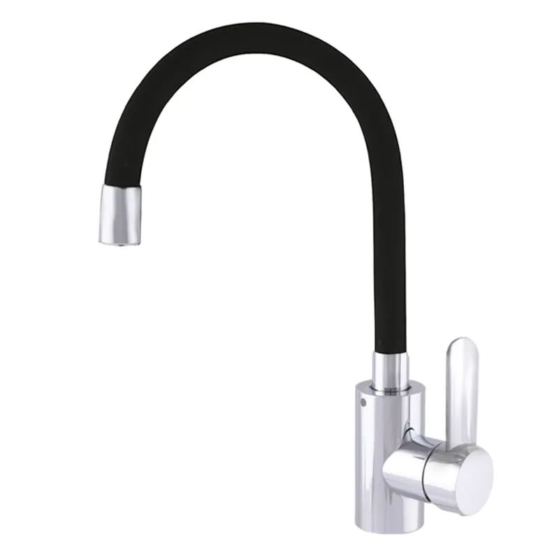 Смеситель для кухни Champion SAS-011 Refl с силиконовым изливом (CH0288)